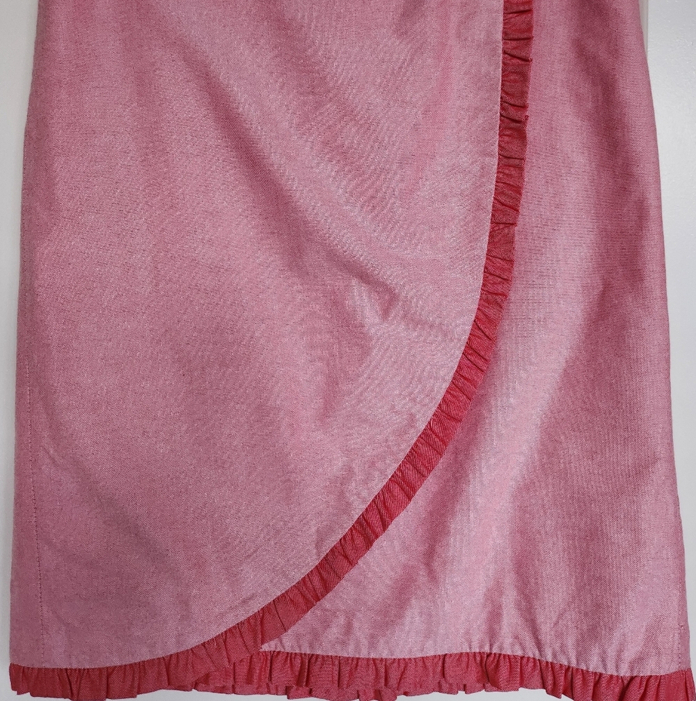 Pretty In Pink!  J. Crew Pencil Skirt with Ruffle Trim